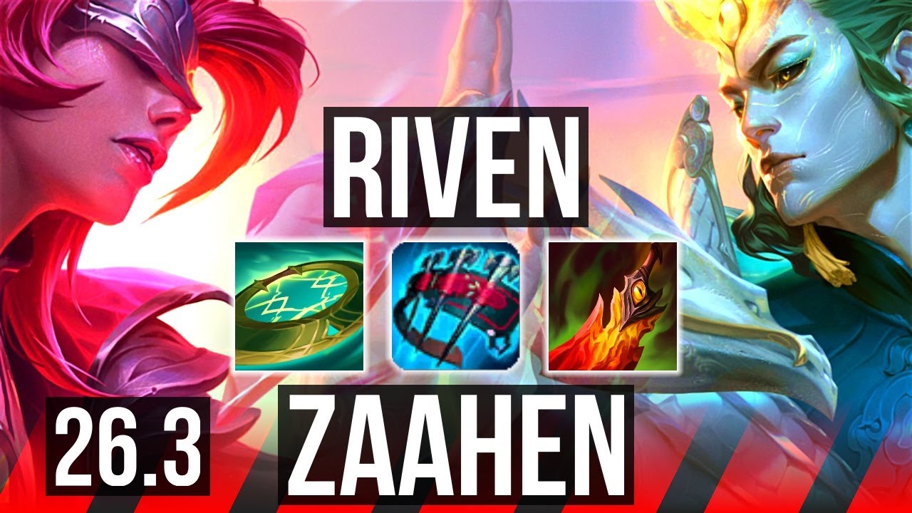 RIVEN vs ZAAHEN (TOP) | EUW Master | 26.3