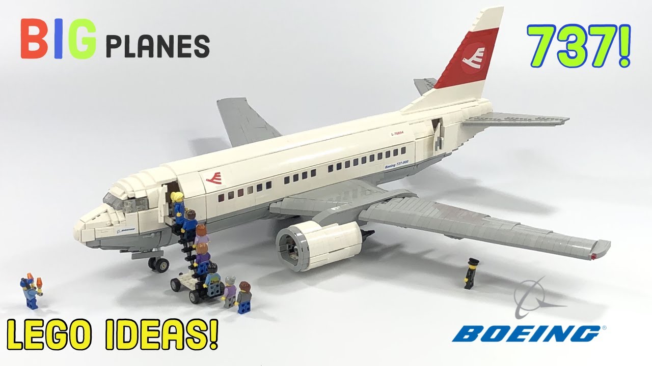 LEGO Ideas Самолет Boeing 737-500 MOC!