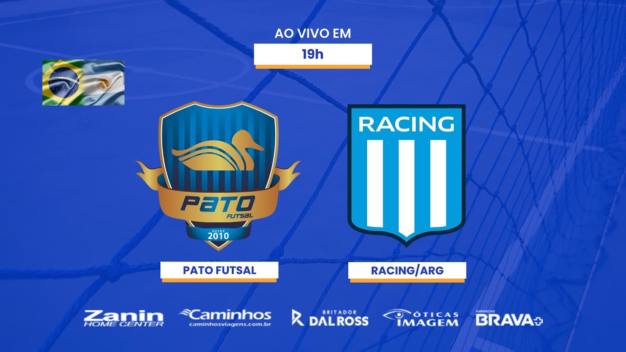 (AO VIVO) PATO FUTSAL X RACING/ARG - AMISTOSO INTERNACIONAL - 2026