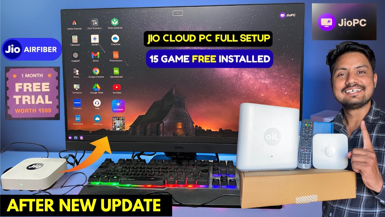 How To Setup Jio PC in Jio Set top Box | Jio PC Review | How To Start Jio PC In Jio AirFiber STB