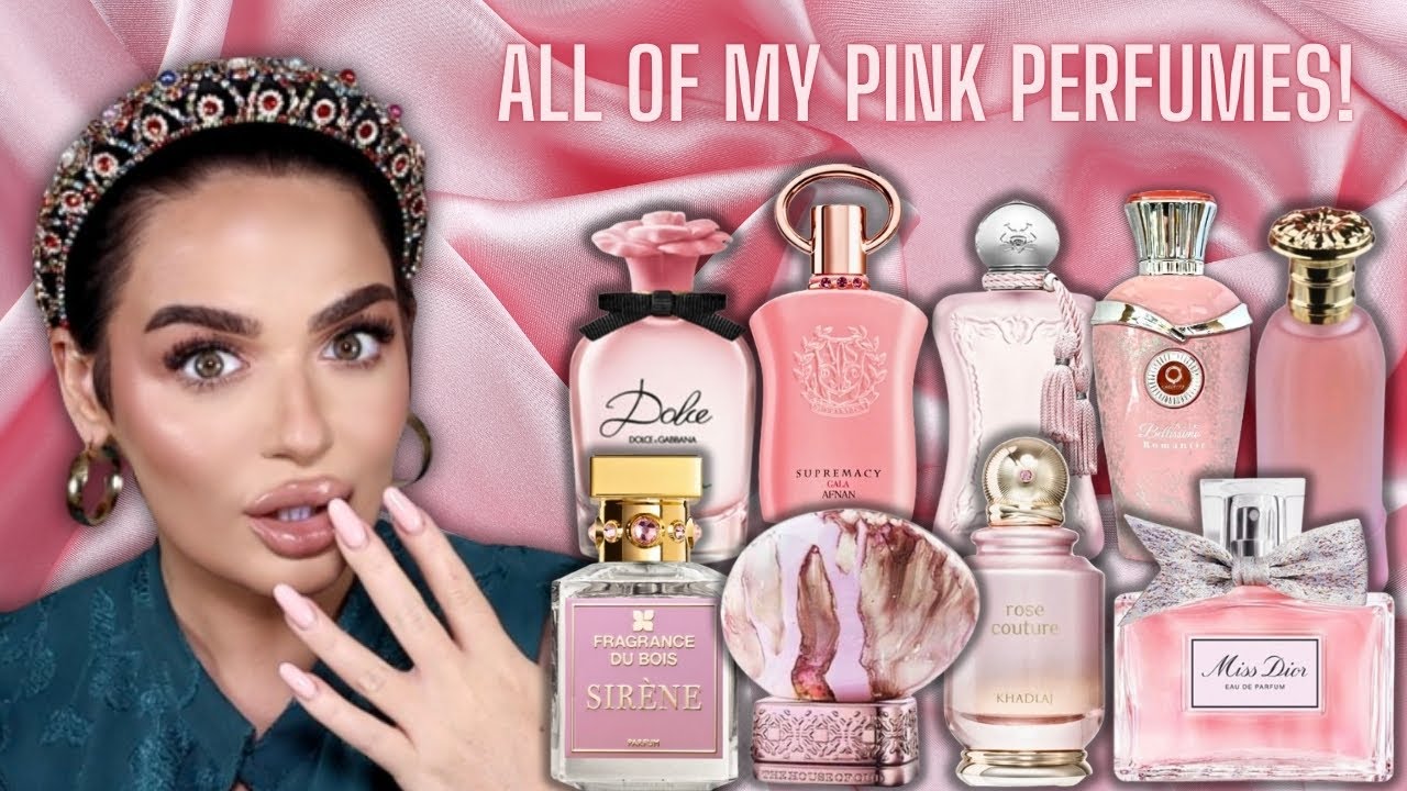 ALL MY 50 PINK PERFUME BOTTLES! PINK PERFUME COLLECTION | PERFUME REVIEW | Paulina&Perfumes