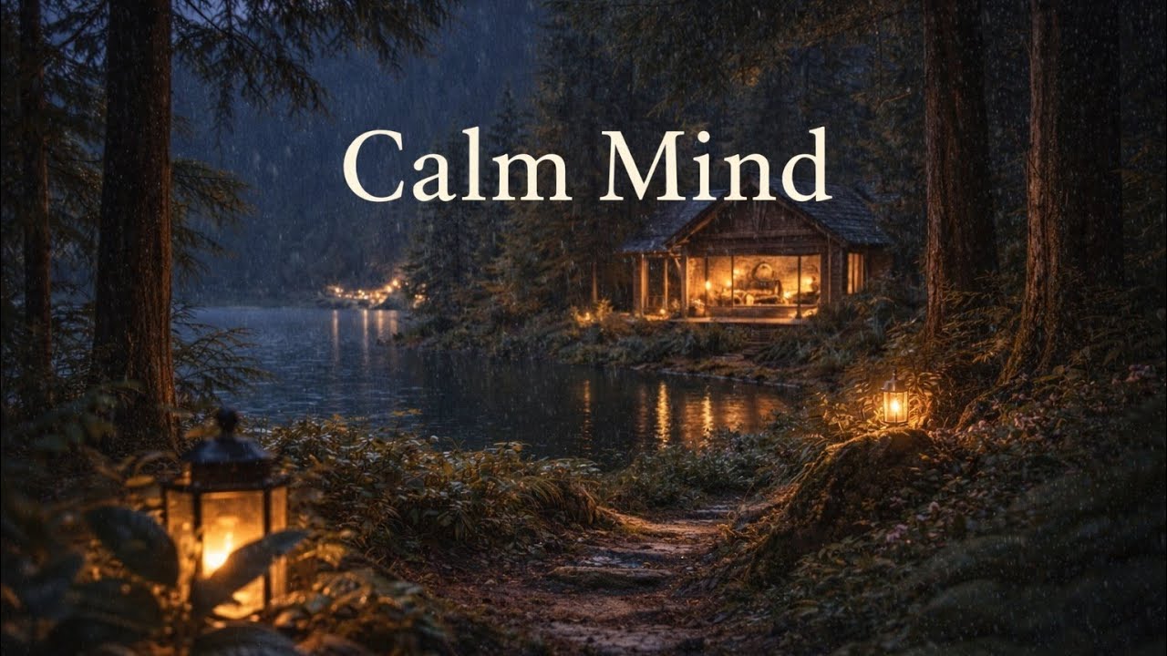 Soft Piano in the Forest Rain – Relaxing Music for Focus & Calm