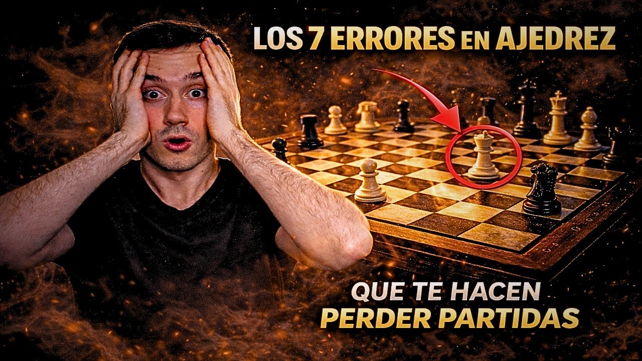 ¡Estos 7 ERRORES te están haciendo PERDER PARTIDAS en Ajedrez! (Y no te das cuenta)
