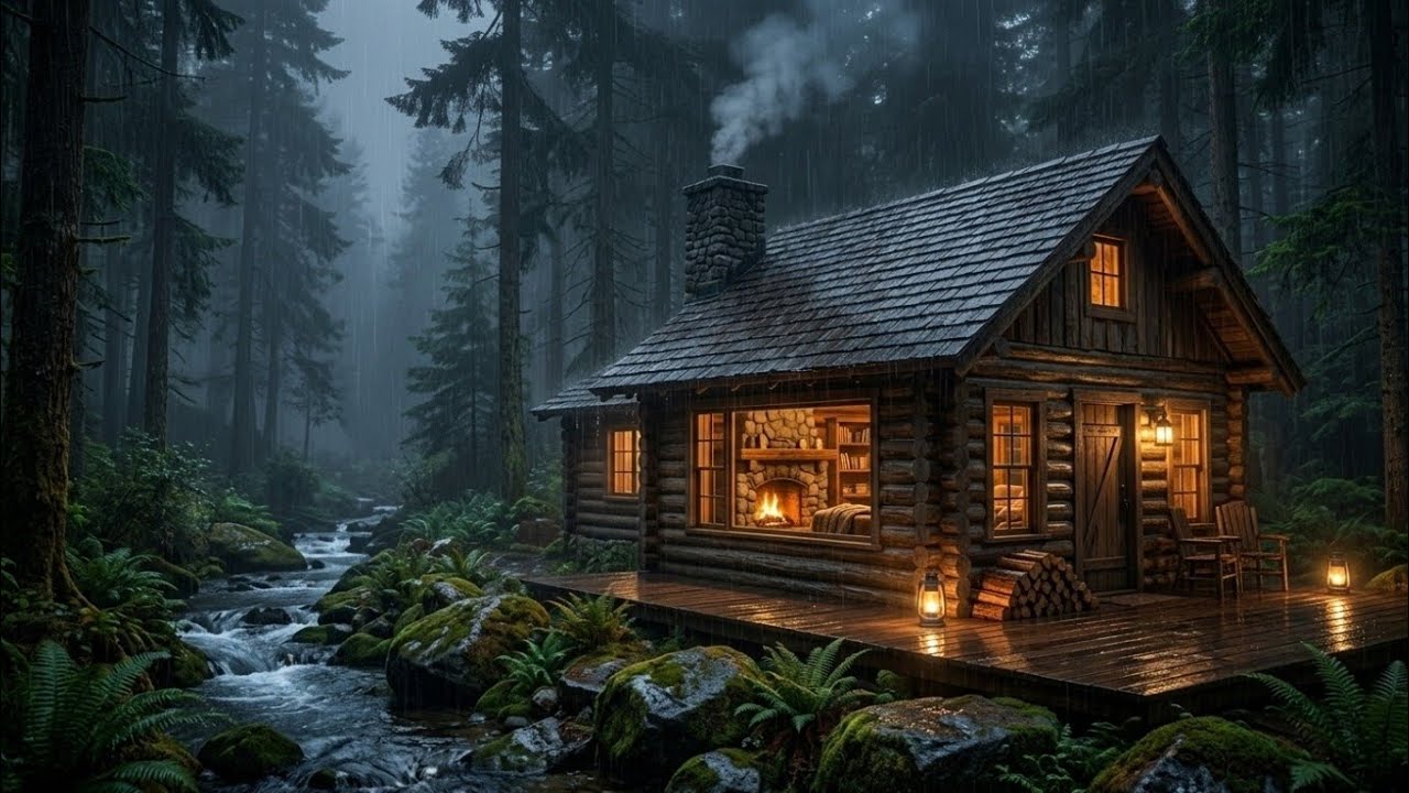 Cozy Forest Rain 🌧️ – 2 Hours Relaxing Nature Ambience for Sleep & Study