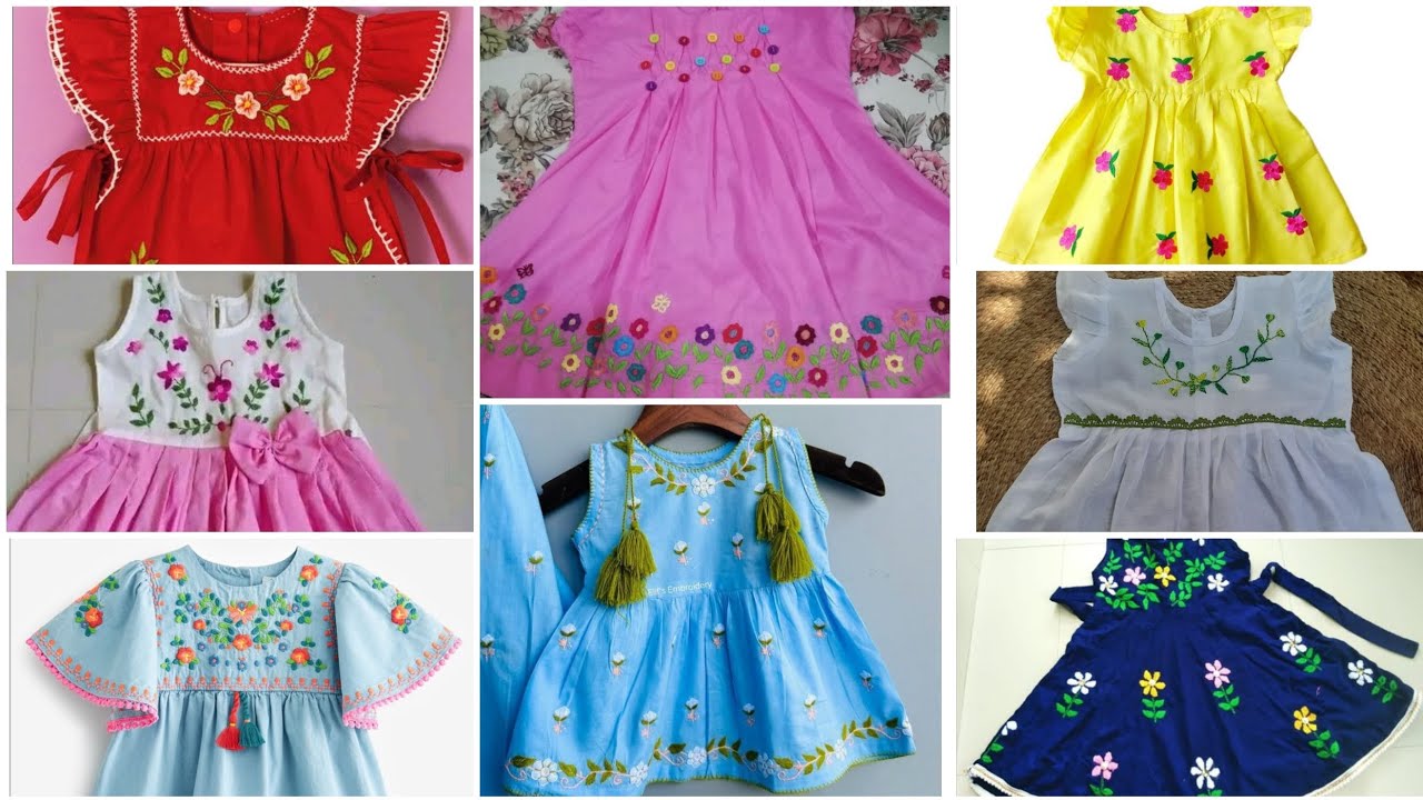 #Beautiful Baby Girl Embroidered Dress 2025 #Stylish Embroidered Dress For Baby Girls