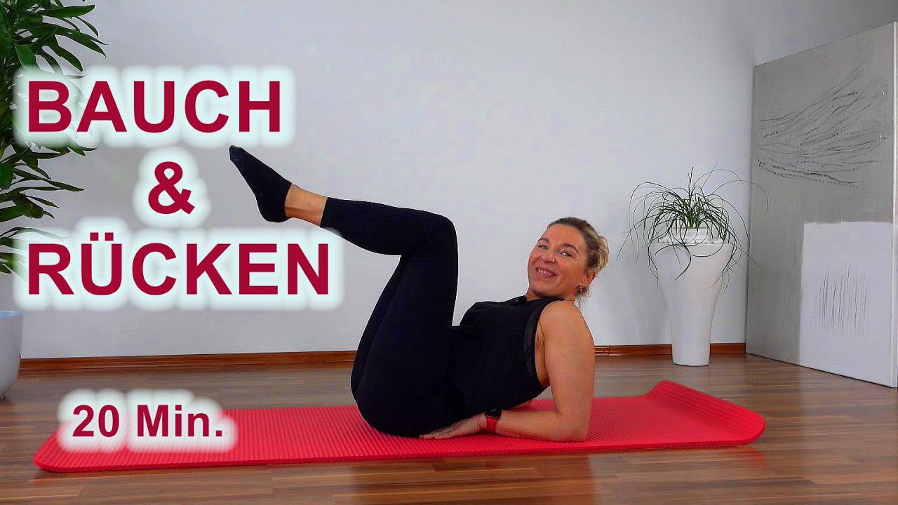 BAUCH UND RÜCKEN Training (auf der Matte)// No Equipment // Für Anfänger geeignet