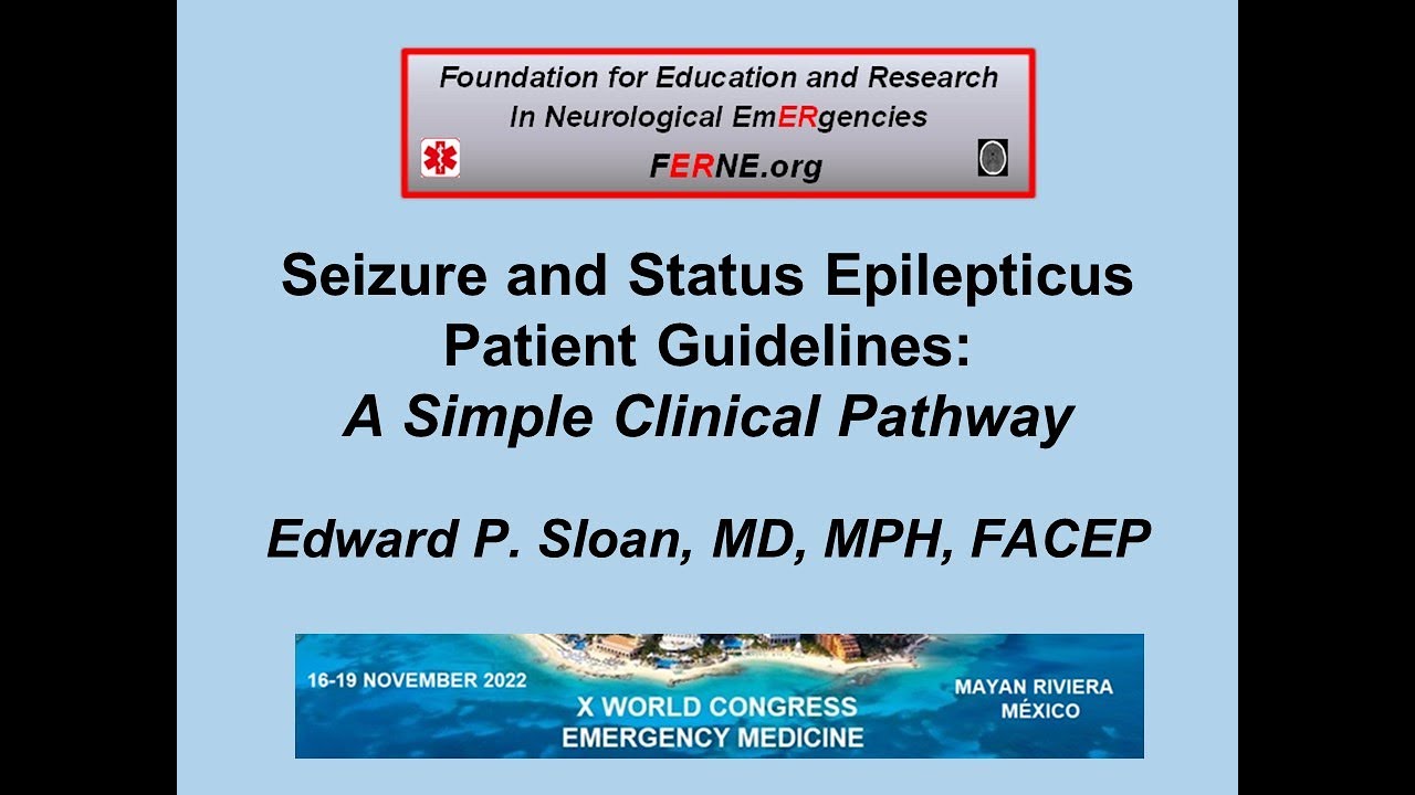 Seizure and Status Epilepticus Emergency Department Patient Guidelines: Full Presentation