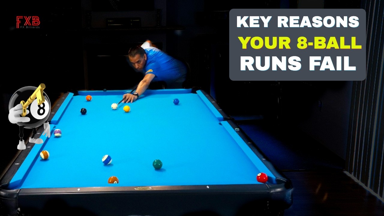 How to Run Out in 8 Ball ~ From the Top ~ (Free Pool Lessons)