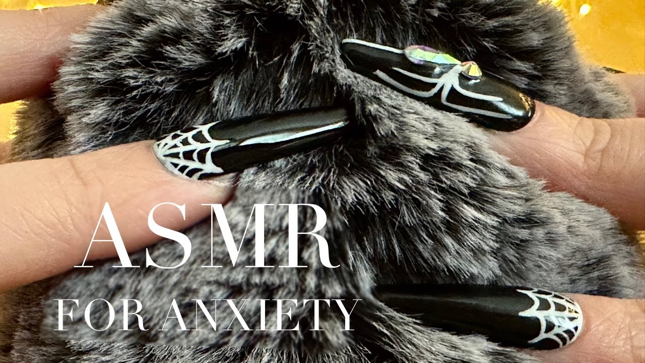 ASMR For Anxiety / Calming Fluffy Mic Massage & Whispered Affirmations
