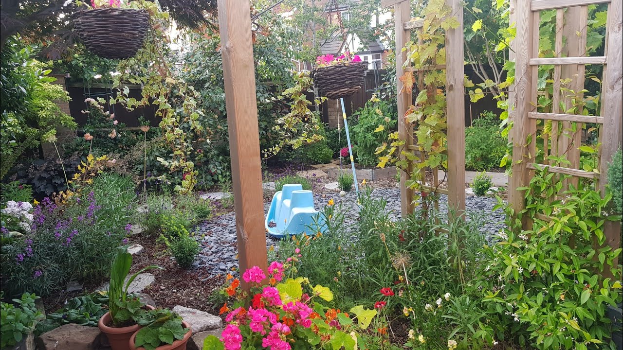 July garden tour / How my small home gardening UK is doing in July in mid summer
