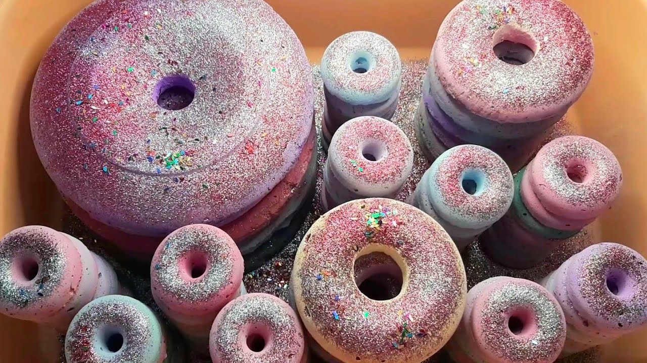 Gym Chalk Donuts Mass Crush Collab w/@messupasmr3273 //oddlysatisfying//ASMR2022//Reforms//Dustyasmr