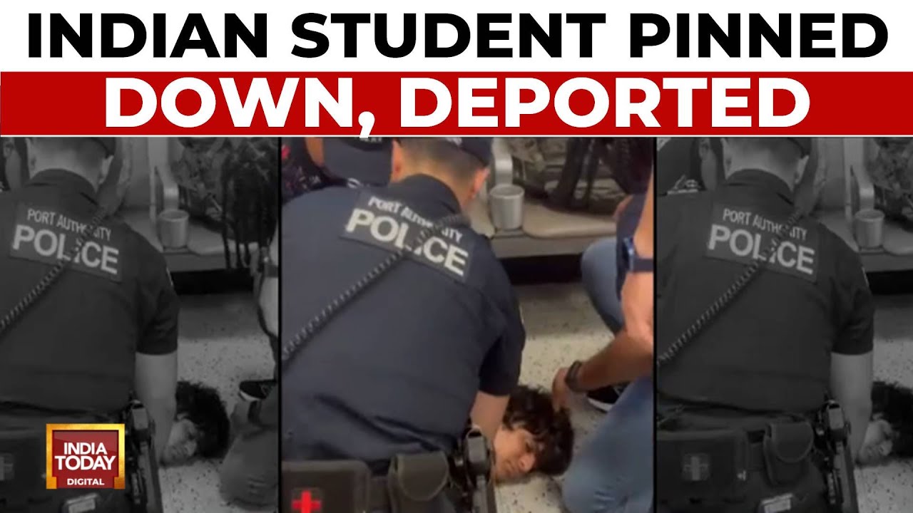 Chilling Brutality By US Cops At Newark Airport, Indian Student Deported | India Today