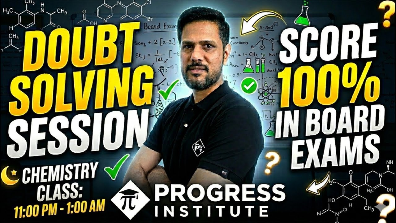 🔴Live Class -Doubt Session |Chemistry board exam 2026