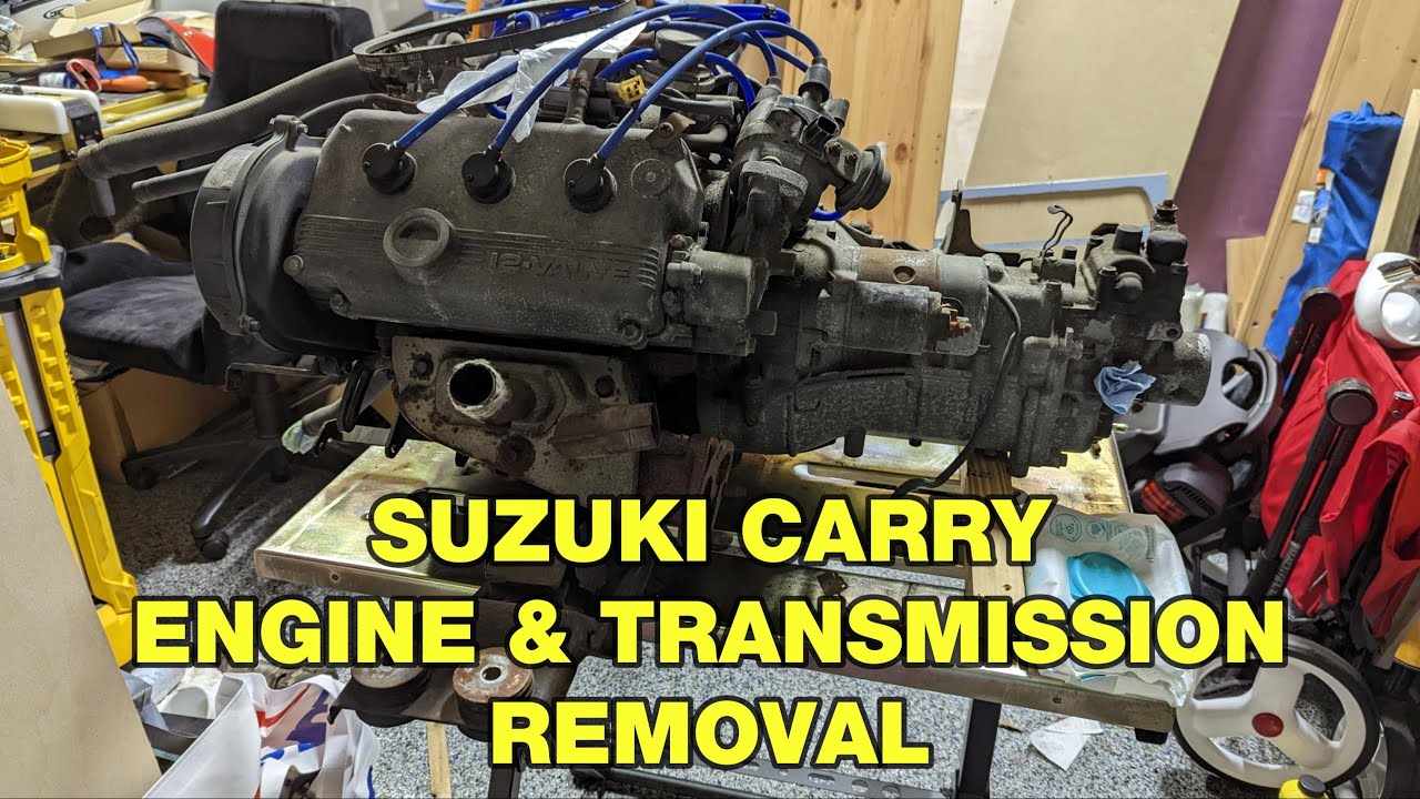 Suzuki Carryccino — как снять двигатель и трансмиссию Suzuki Carry F6A SOHC (часть 2)