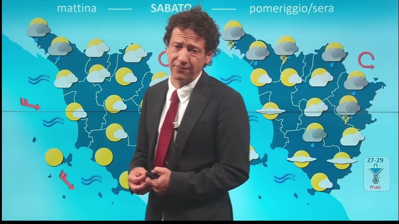 Le condizioni meteo di oggi in Toscana - inizia una fase più variabile e fresca