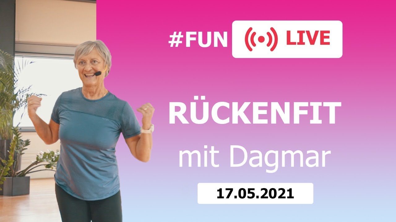 RÜCKENFIT mit Dagmar – LIVE aus dem FunSportZentrum Kornwestheim | 17.05.2021