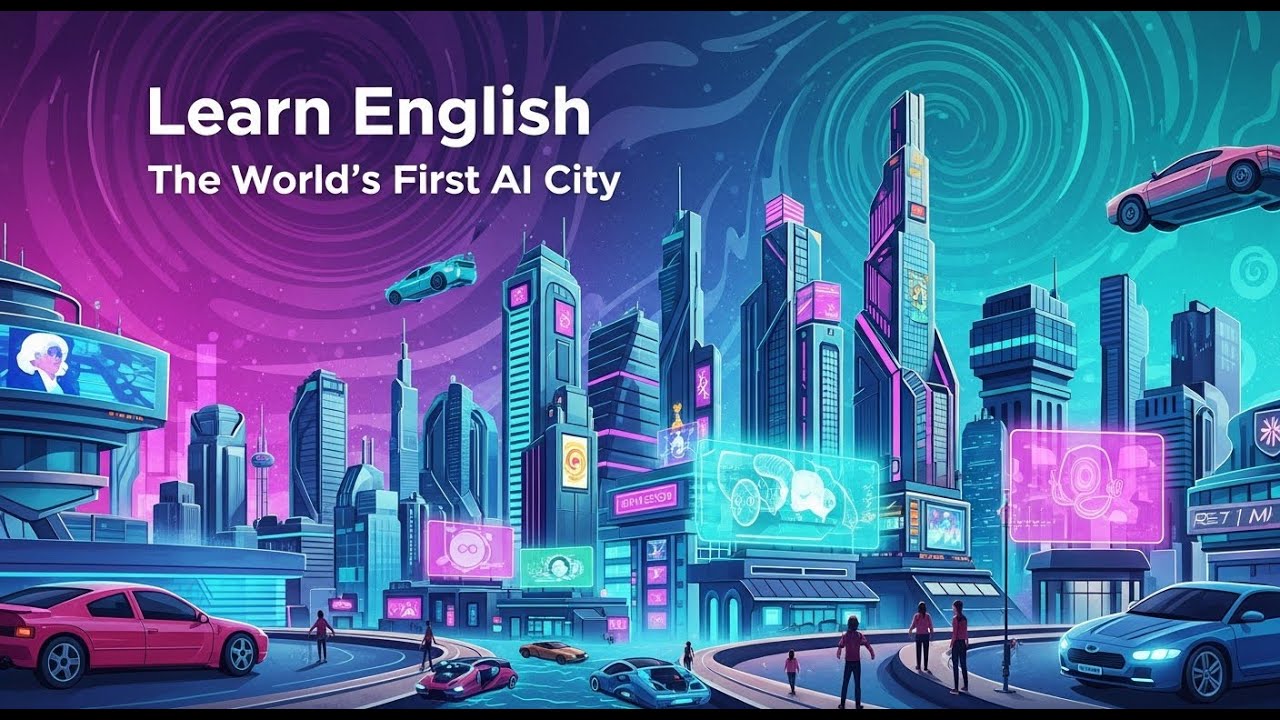 Learn English Story: The World’s First AI City | English Listening Practice | Vintube Five