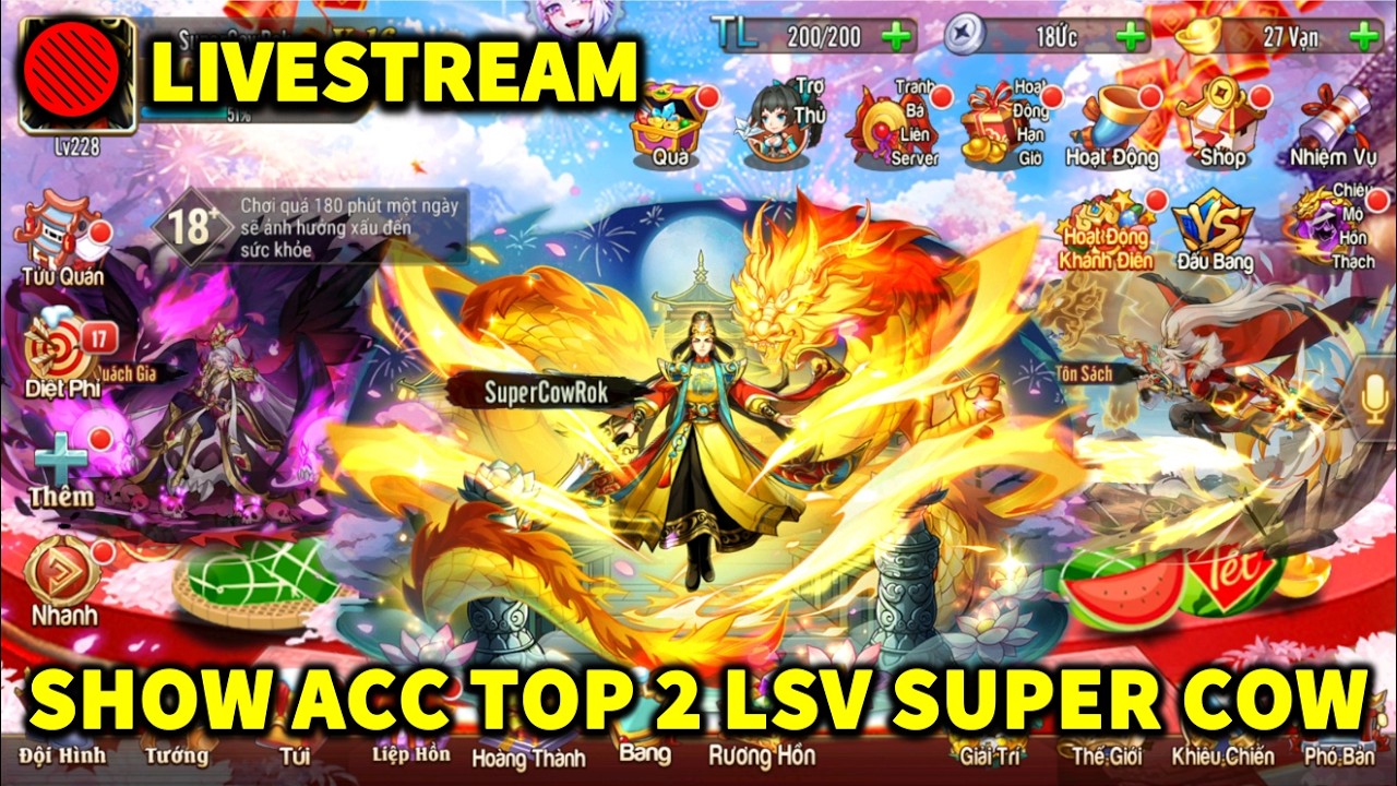 🔴 LIVESTREAM OMG3Q | SHOW ACC TOP 2 LIÊN SERVER GIAO LƯU TỔNG KẾT NGHỈ TẾT!