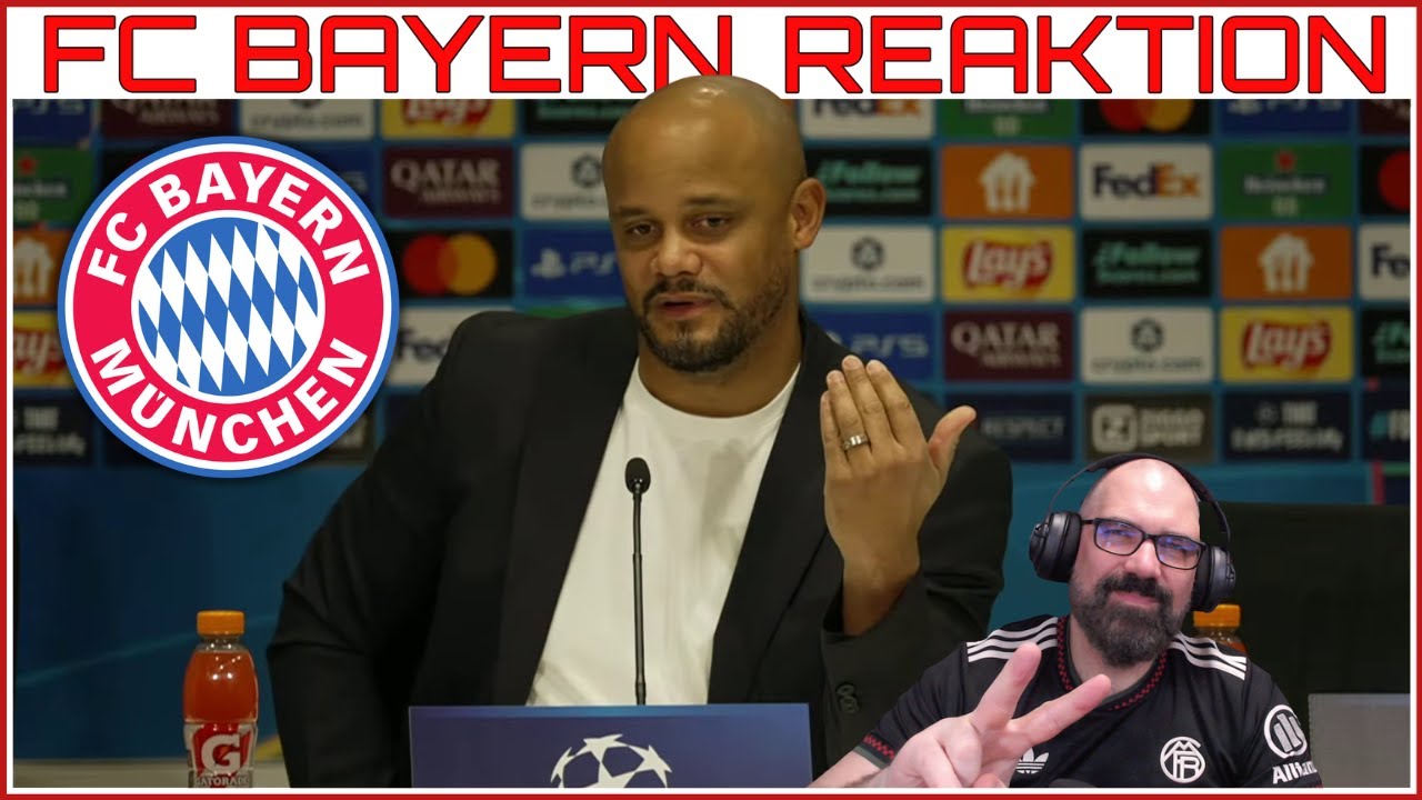 FC Bayern Reaktion 🎙️ auf die PK mit Vincent Kompany vor dem CL Spiel gegen PSV Eindhoven