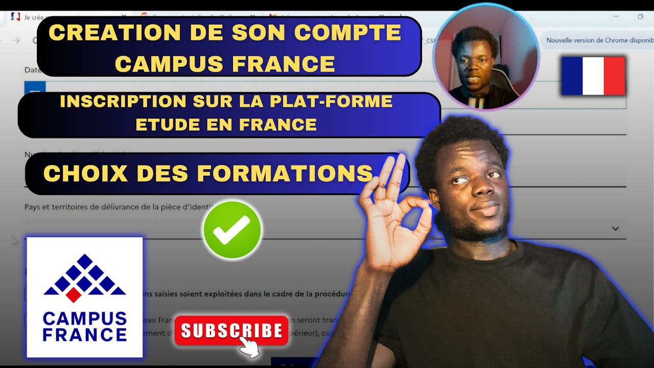 Campus France 2026: Tuto, Voici comment créer son compte Campus France. #campusfrance #creation