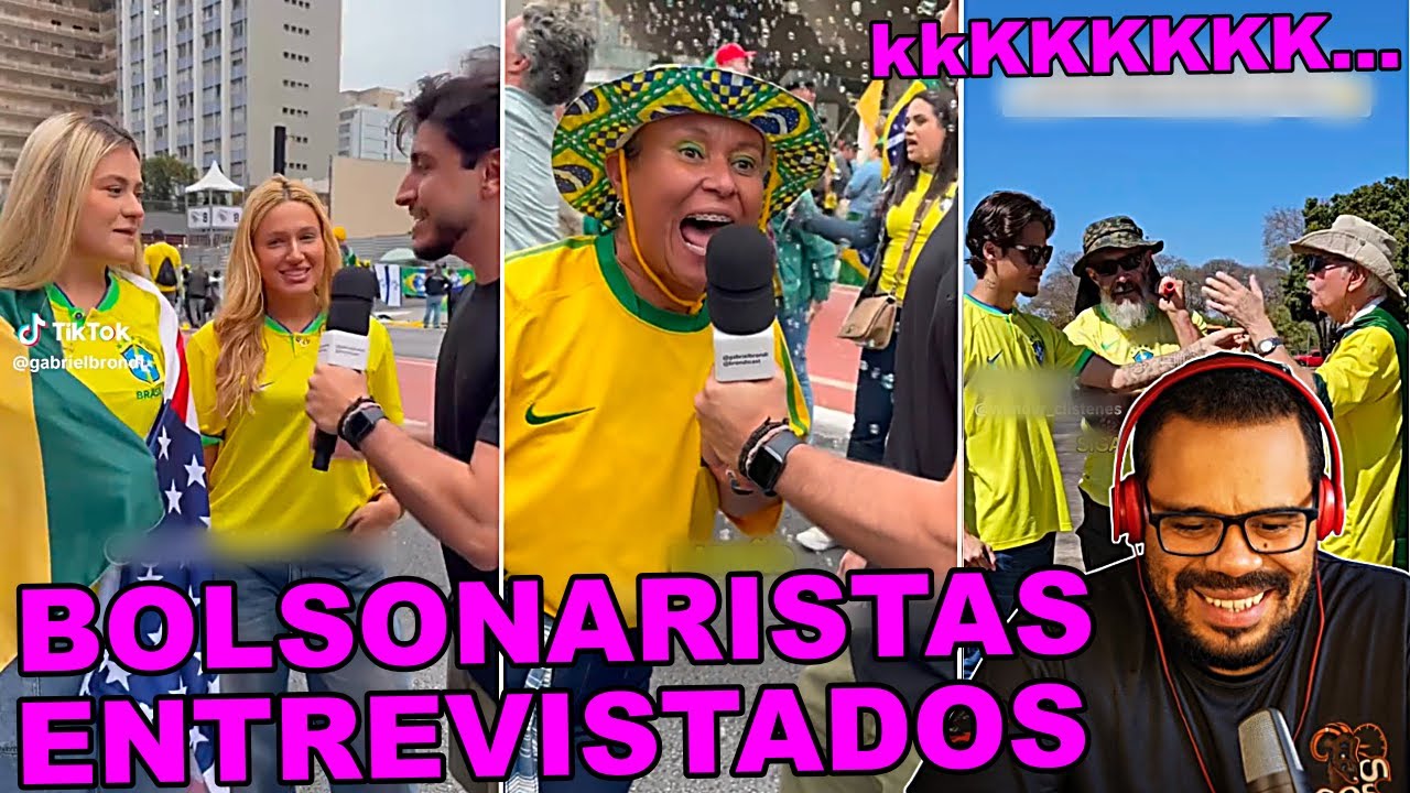 BOLSONARISTAS SENDO ENTREVISTADOS NA RUA - FALANDO ASNEIRA 