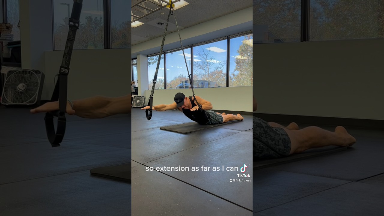 TRX BACK EXTENSION WITH A FREESTYLE CRAWL 