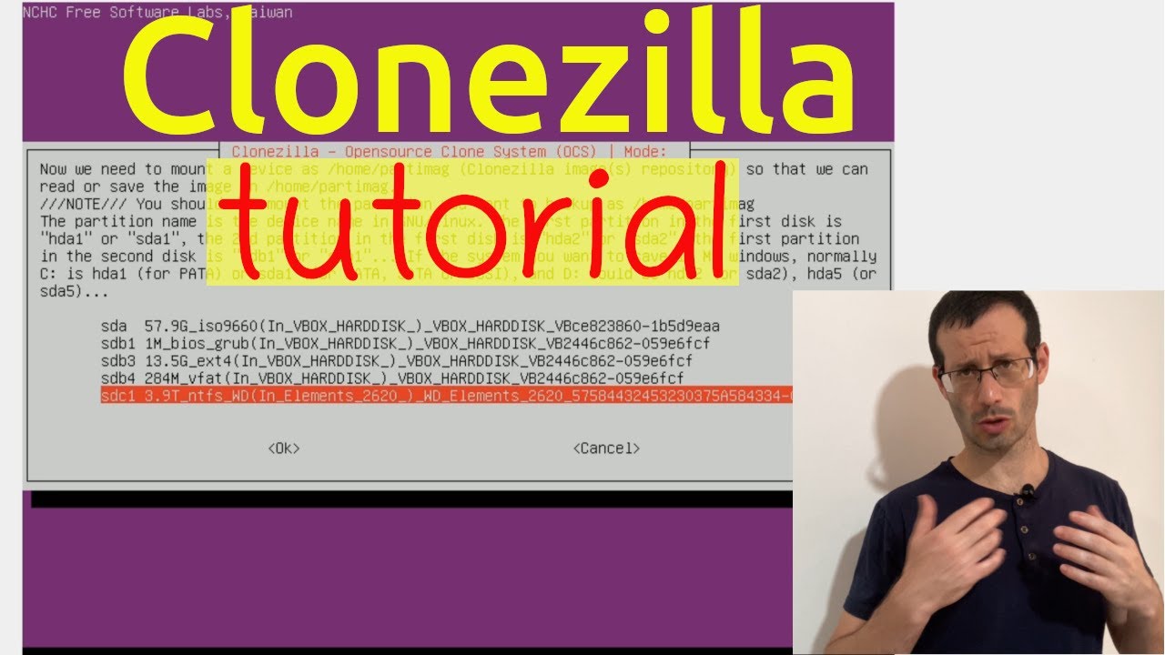 Учебник по Clonezilla