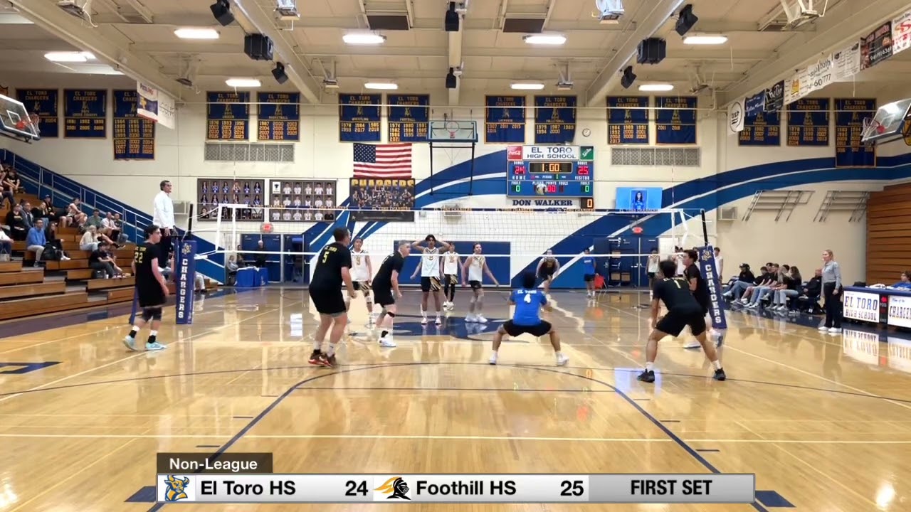 El Toro High School Boys Volleyball versus Foothill High School