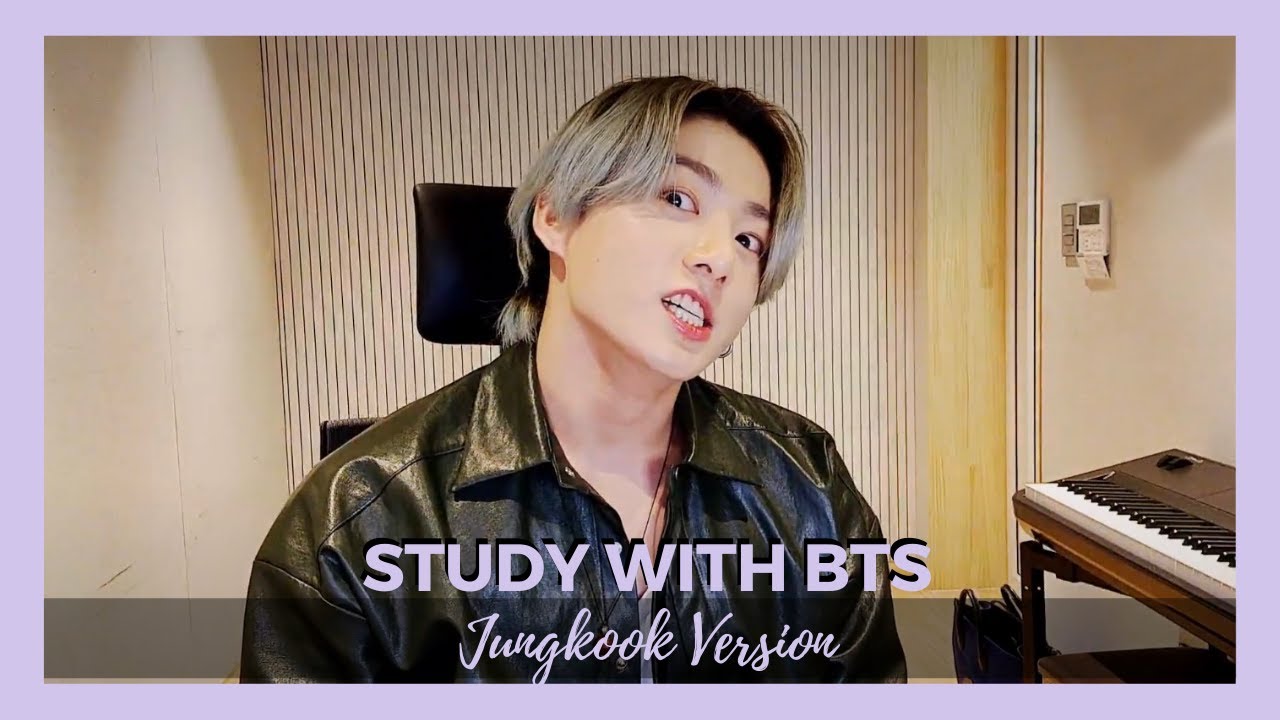 BTS Jeon Jungkook Study with Me (No music, with small whispers, white noise ASMR only)