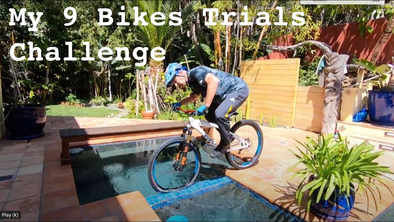 9 Bikes Trials Challenge with Hans Rey
