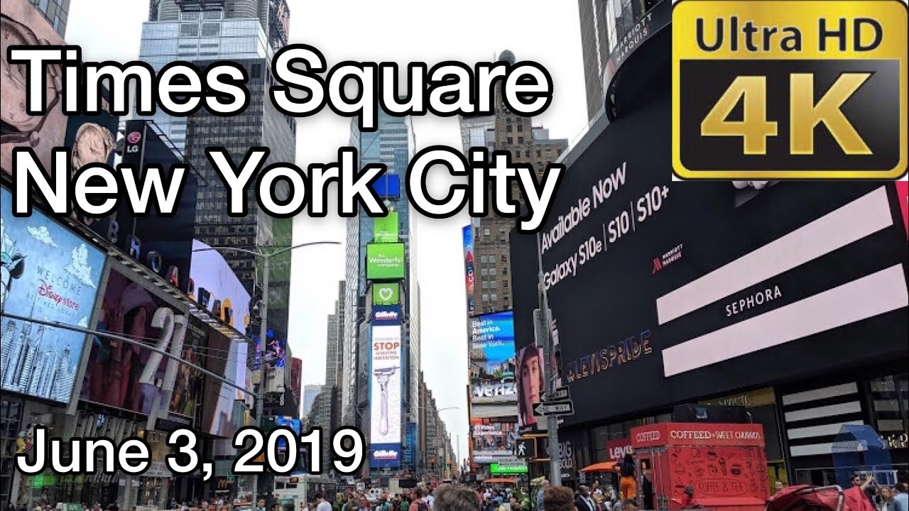 【4K】Walking tour of Times Square , New York City