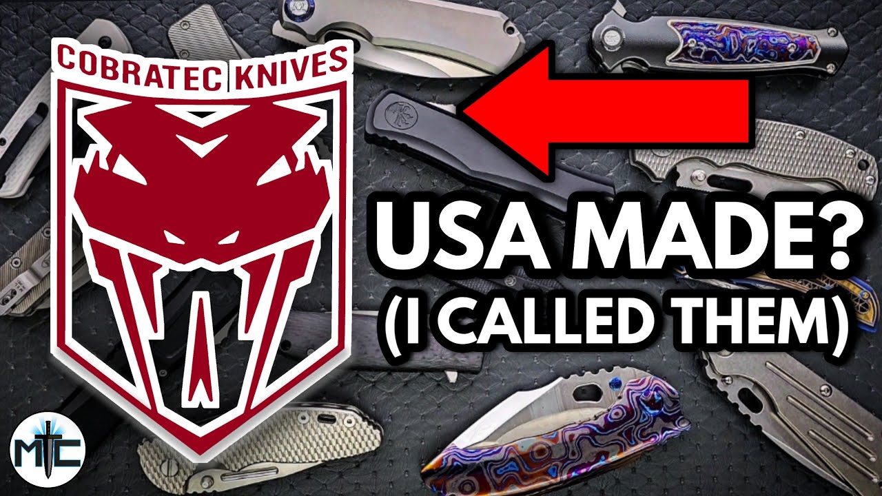 Are Cobratech Knives Made In The USA? I Called Them And Asked... TKG 223