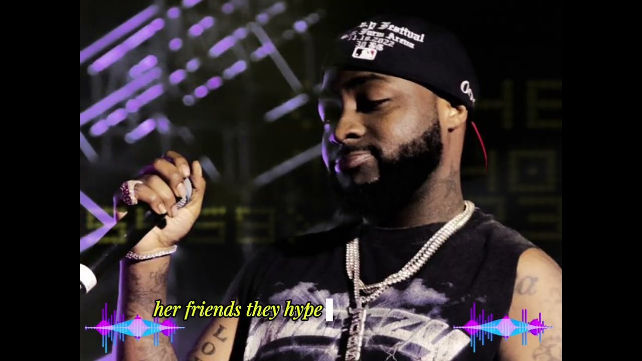 Davido - She Don't Care ( Official Audio Video Lyrics )