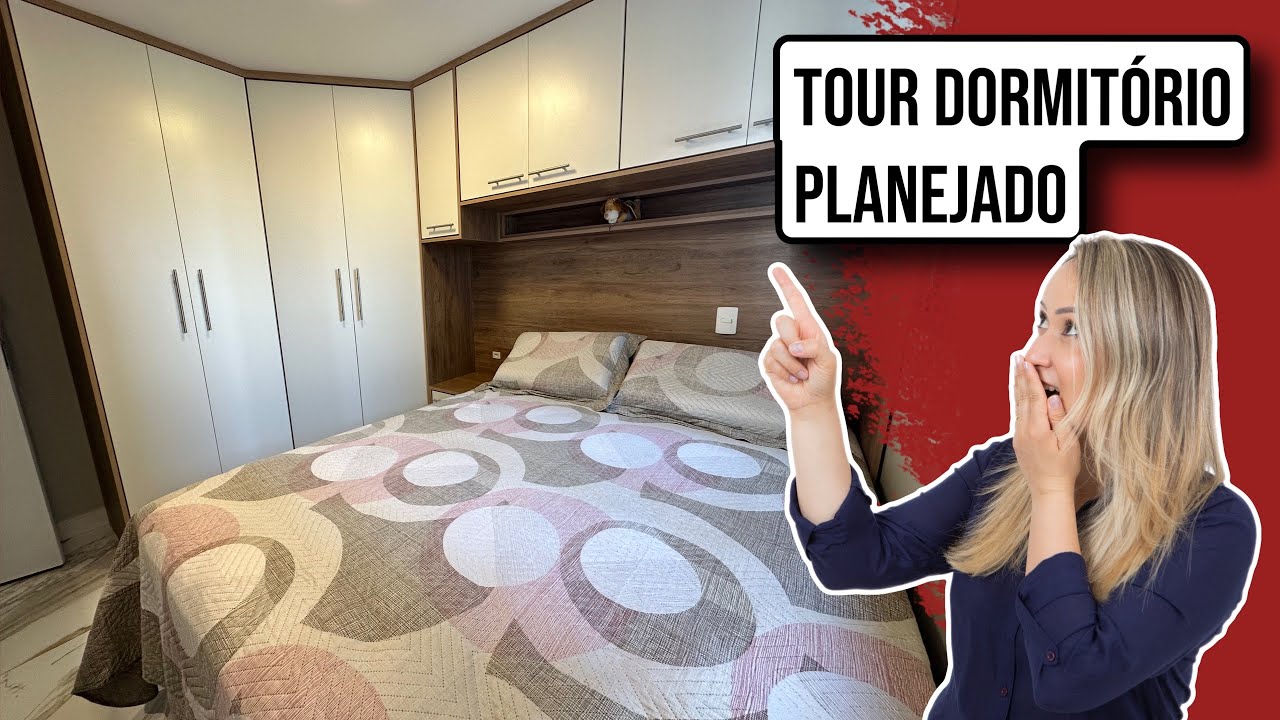 Prieto Móveis - Quarto casal guarda roupa planejado com canto closet