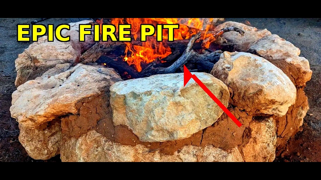 DIY Natural Fire Pit: Building with Limestone & Clay (Step-by-Step)