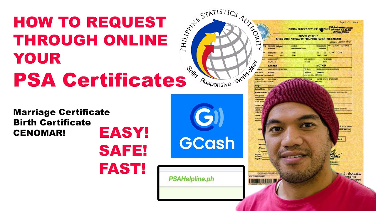 NEW 2022! HOW TO APPLY PSA CERTIFICATES ONLINE! EASY AND FAST THROUGH GCASH PAYMENT! BIRTH CENOMAR