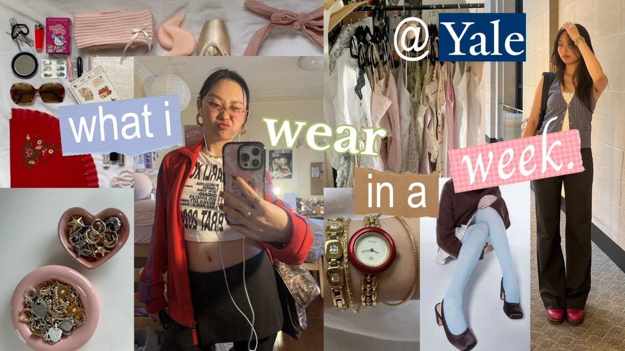 outfit diary of a yale student 🍎 | springtime on campus, funky fit inspo, clothing haul
