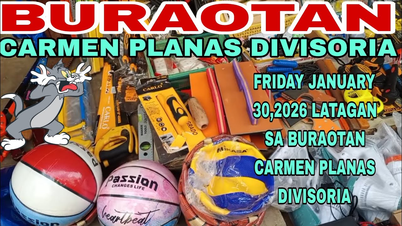 MGA LATAGAN NGAYONG BIYERNES JANUARY 30,2026 SA BURAUTAN CARMEN PLANAS DIVISORIA 💯🤗