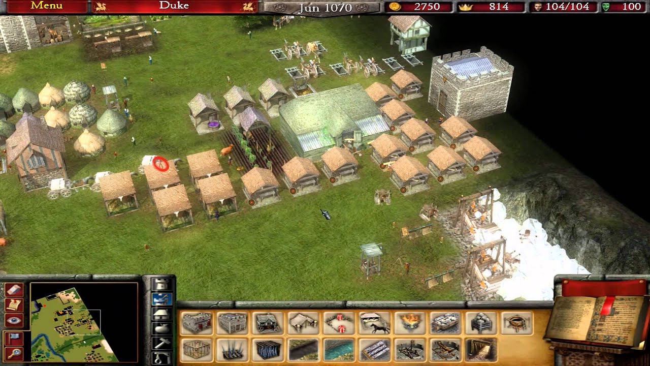 Stronghold 2 Multiplayer - 2vs2 | Sergiu&Sebastian vs Adrian&Marius | Deathmatch [1080p/HD]