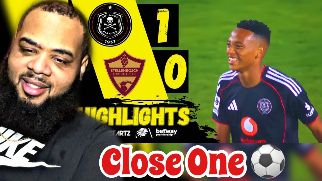 AMERICAN REACTS to ORLANDO PIRATES vs STELLENBOSCH ‣ ALL GOALS & HIGHLIGHTS ⚽️