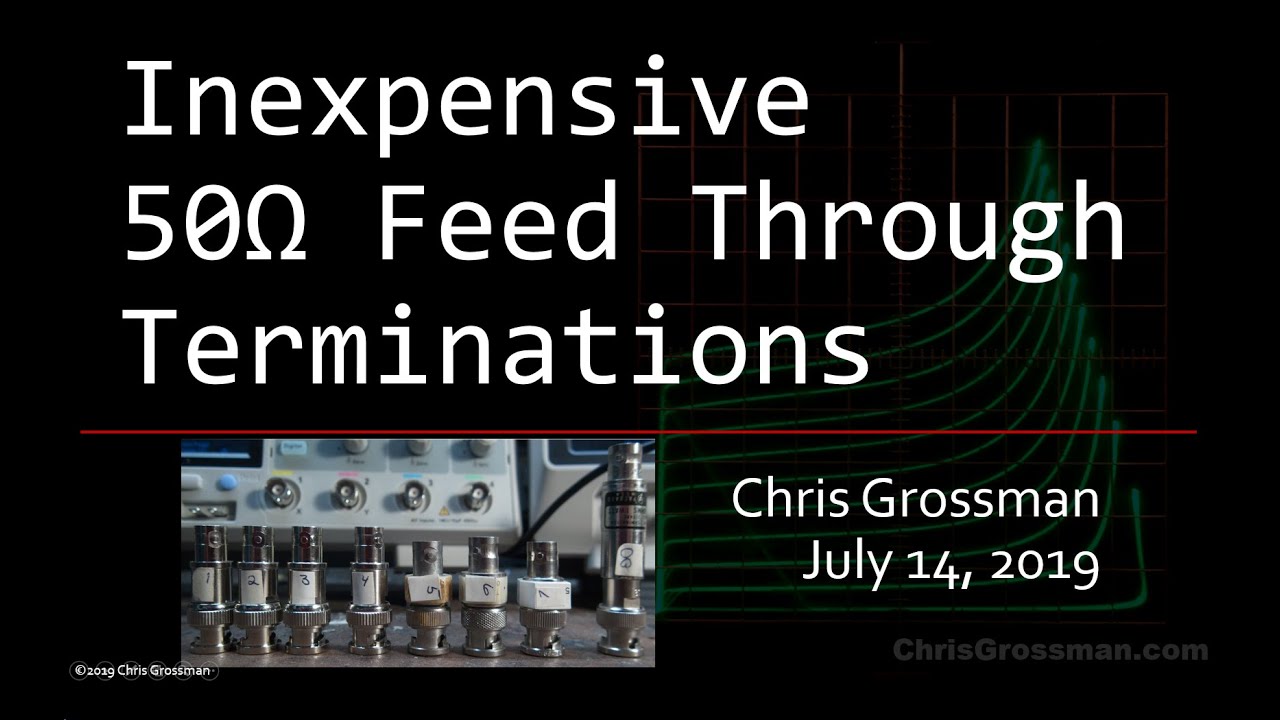 ⭐ Inexpensive 50 ohm Feed Through Terminations #0007