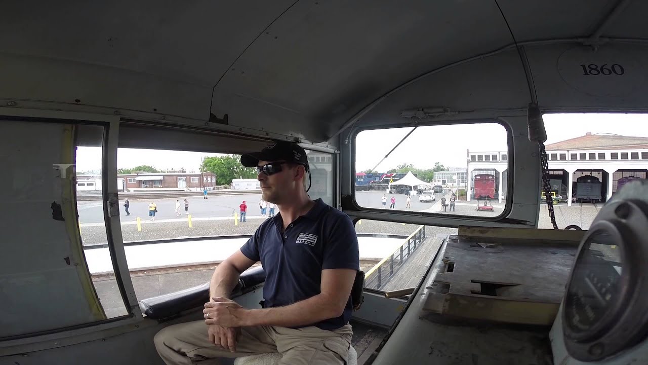 Cab view of fairbanks morse locomotive