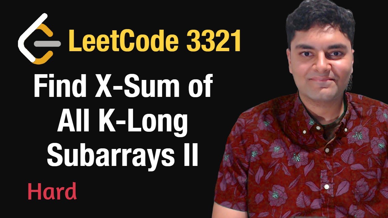 Найти X-сумму всех подмассивов длины K II &mdash; Leetcode 3321 &mdash; Python
