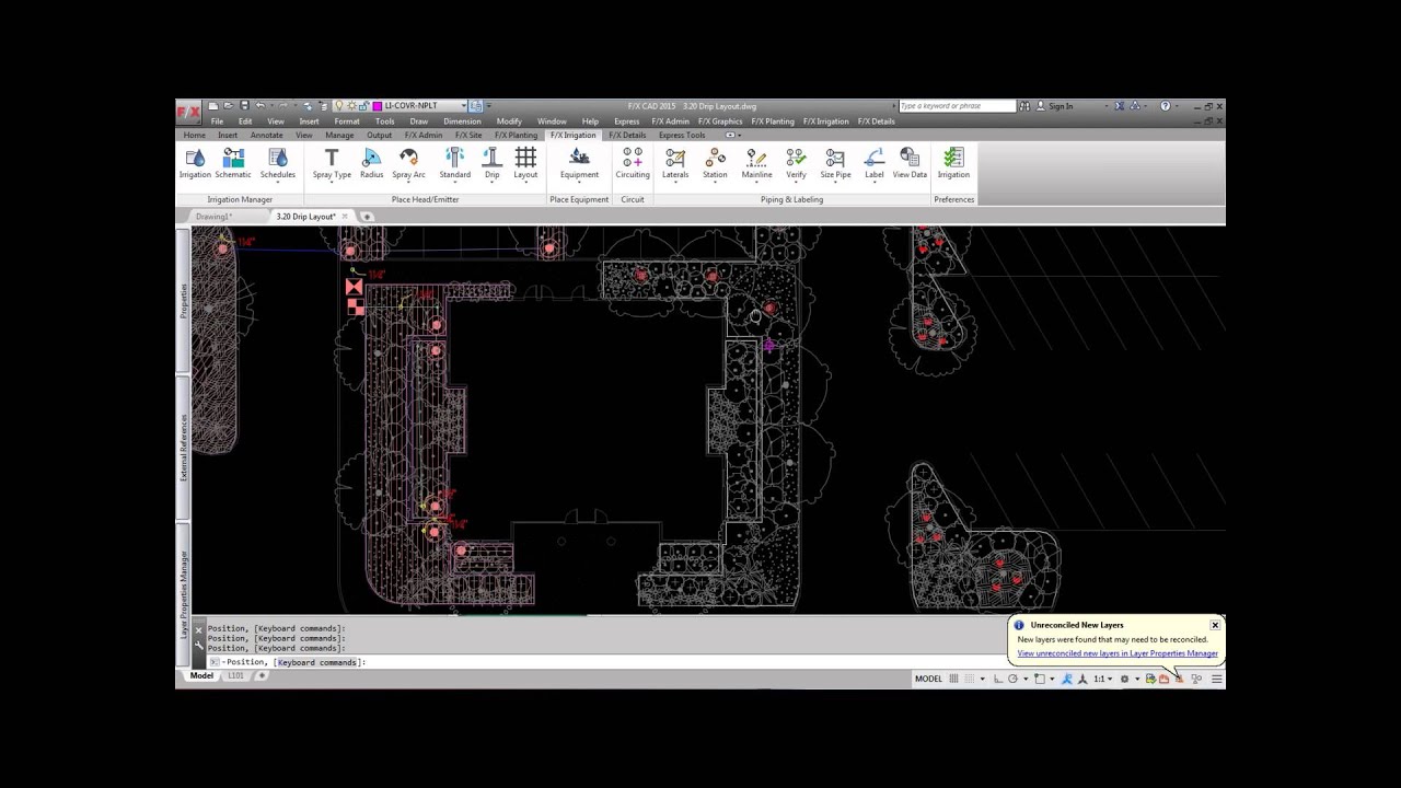 Капельное орошение для AutoCAD и Land F/X
