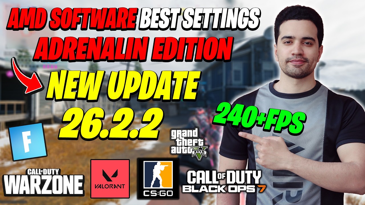 AMD Adrenalin Edition New update 26.2.2 (2026 FOR Best Setting Gaming)