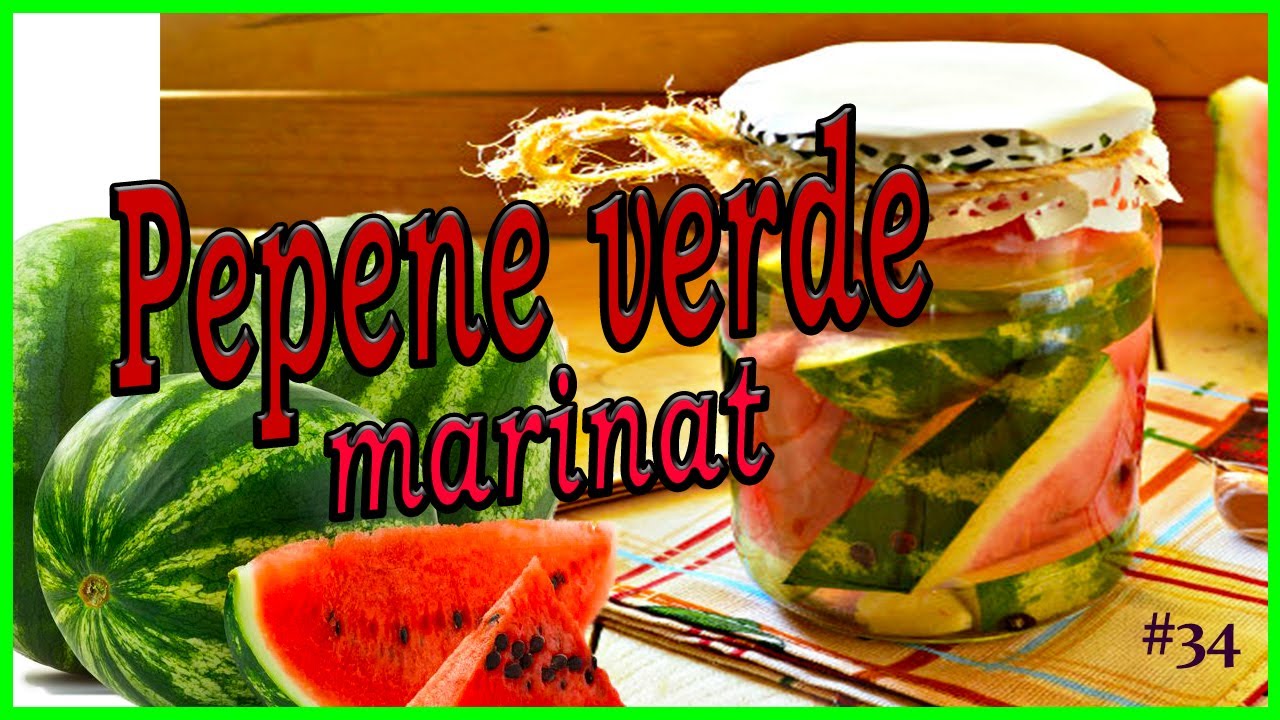 Pepene verde marinat la borcan.