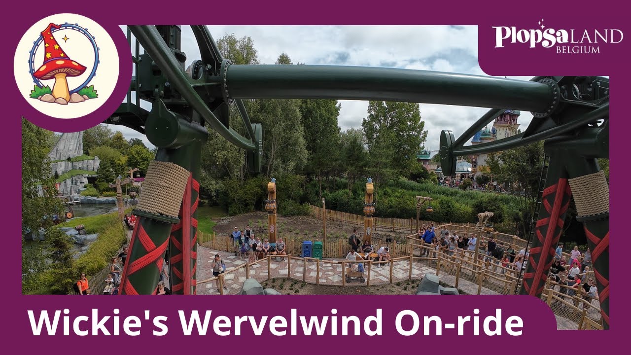 Plopsa Belgium Wickie's Wervelwind On-ride (nieuw en storing) 