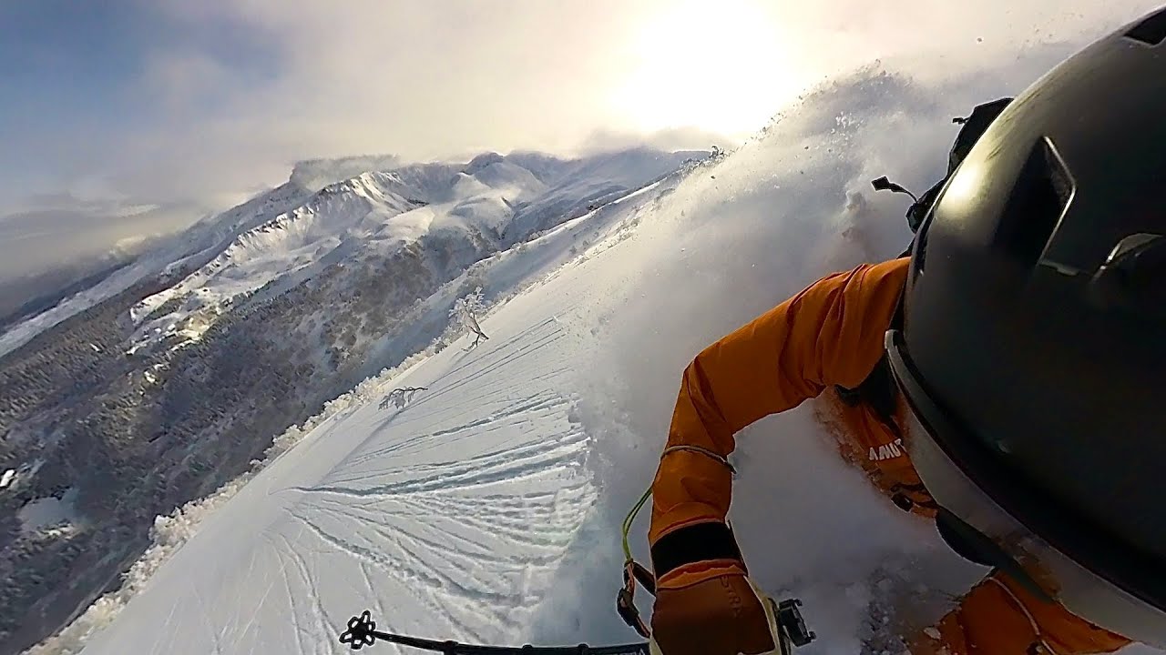 富良野岳北尾根 雪崩を滑る バックカントリー 山スキー BC 【北海道雪山登山ガイド】 Mt.Furanodake japan  Ski Tour Hokkaido