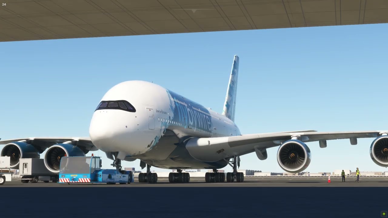 Microsoft Flight Simulator FLYBYWIRE A380 first flight