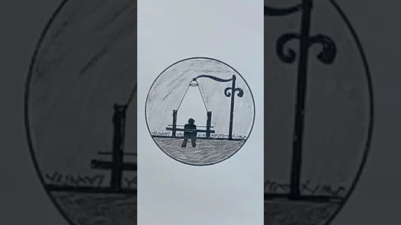 Alone Boy Drawing | Easy Alone Boy Drawing 